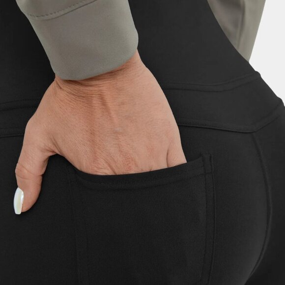 NWT HALARA High Waisted Back Pocket Flare Yoga Leggings - Picture 4 of 8